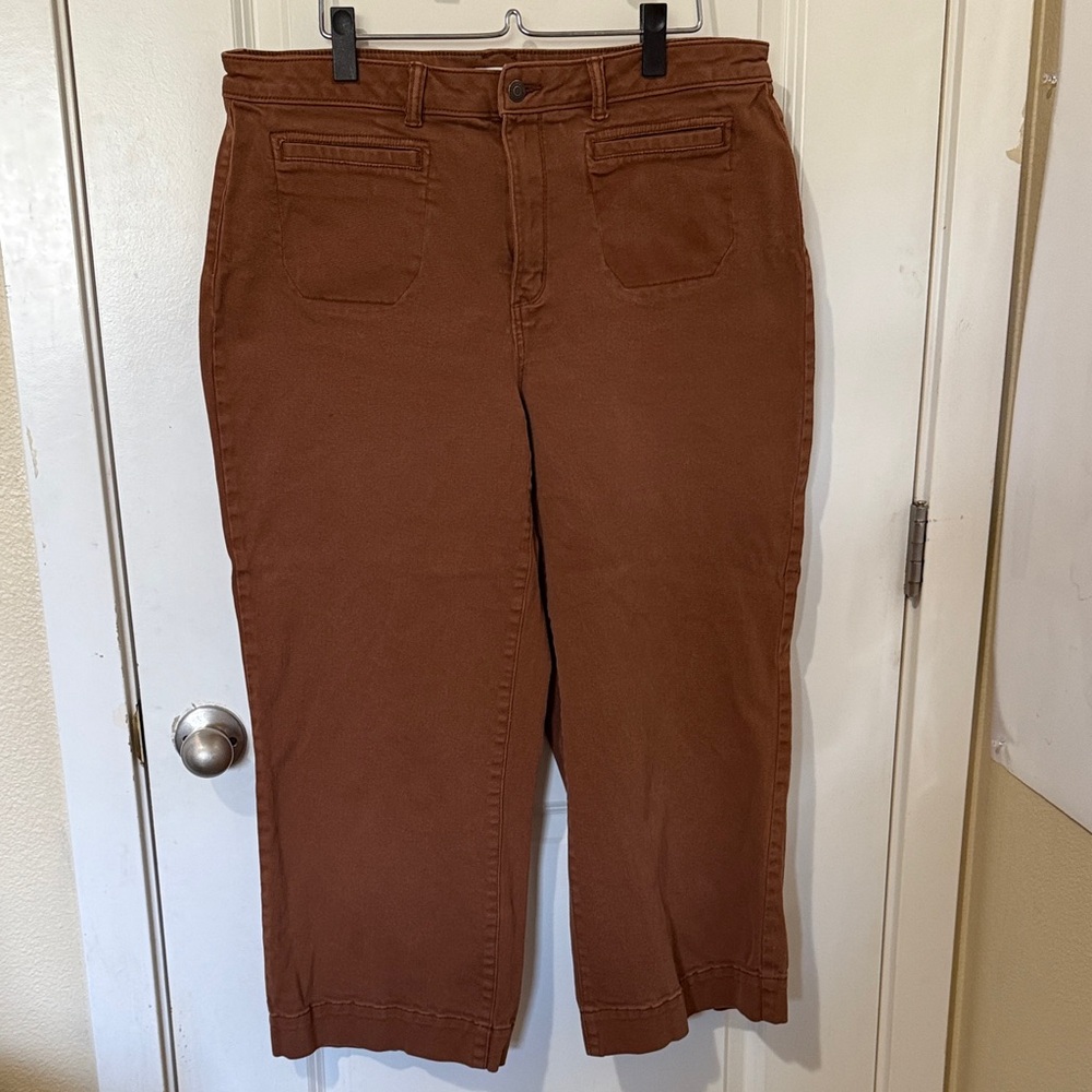 Sonoma Brown Wide Leg Trousers